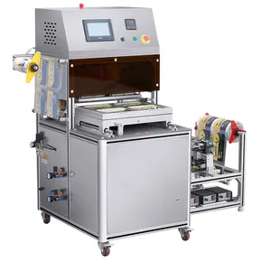 Full automatic box type gas packing machine filled with nitrogen food vacuum packaging machine sealing machine heat sealer