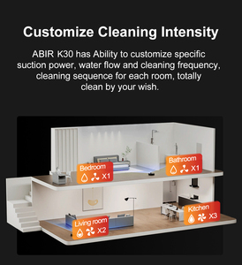 Robot aspirateur K30 à navigation laser avec fonction de lavage humide et sec, alimenté par batterie, contrôlé par application, vente en gros OEM - Product Image 4