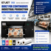 Imprimante à sublimation pour la personnalisation de vêtements grand format efficace de 1900 mm