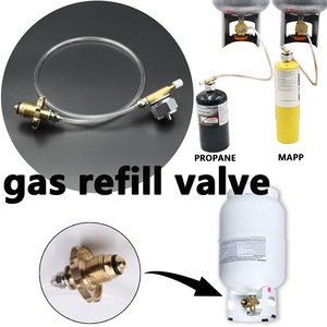 Válvula de llenado, adaptador de recarga de cilindro de propano, ajustable, para uso en exteriores - Product Image 2