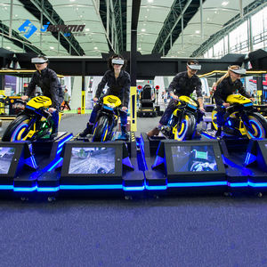 Simulador de conducción VR para interiores Experiencia real en motocicletas y automóviles para uso escolar o comercial - Product Image 1