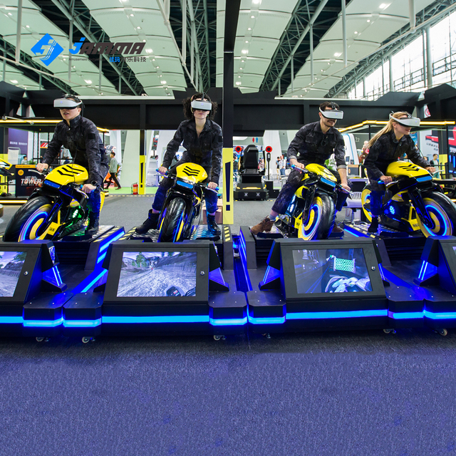 Indoor VR Driving Simulator Real-World Motorcycle and Car Experience for School or Mall Use