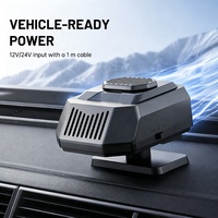 Chauffe-ventilateur portable 12V 24V 180W pour voiture, chauffage rapide, dégivreur de pare-brise, chauffe-voiture automobile