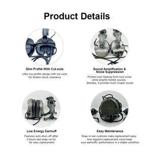 GS152W2AA-M3 chasse <span class=keywords><strong>tir</strong></span> cache-oreilles <span class=keywords><strong>Anti</strong></span> <span class=keywords><strong>bruit</strong></span> Protection auditive <span class=keywords><strong>casque</strong></span> tactique connecter <span class=keywords><strong>casque</strong></span> cache-oreilles <span class=keywords><strong>pour</strong></span> l'extérieur - Product Image 3