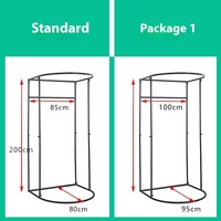 Cabine d'essayage mobile simple et détachable, idéale pour les magasins de vêtements, avec rideau de porte pour cabine d'essayage