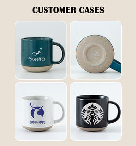 Taza de Cerámica Jaspeada de Gres Más Vendida con Letras Grabadas con Láser Personalizadas, Taza de <span class=keywords><strong>Café</strong></span>, Regalo de Recuerdo de Cumpleaños - Product Image 4