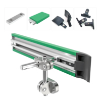 Rails de guidage de chaîne de convoyeur en nylon résistant à l'usure, vitesse réglable, dimensions personnalisées pour les industries agroalimentaires, des boissons et de la construction