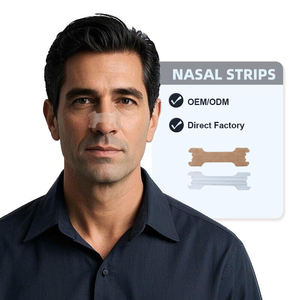 Tiras nasales para dormir bien de fábrica directa, tiras nasales para una mejor respiración correcta de grado médico, tiras nasales transpirables con 3 Resortes - Product Image 1