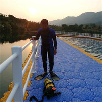 Plateforme flottante de haute qualité en HDPE certifiée IALA pour les sports nautiques, les jet-skis, les quais, la pêche et l'aquaculture