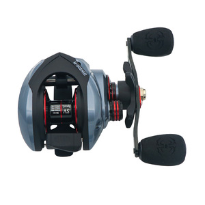 Carrete de Pesca Baitcasting DM200-R, Totalmente Metálico, Doble Freno, Largo Alcance, Intercambiable - Product Image 1