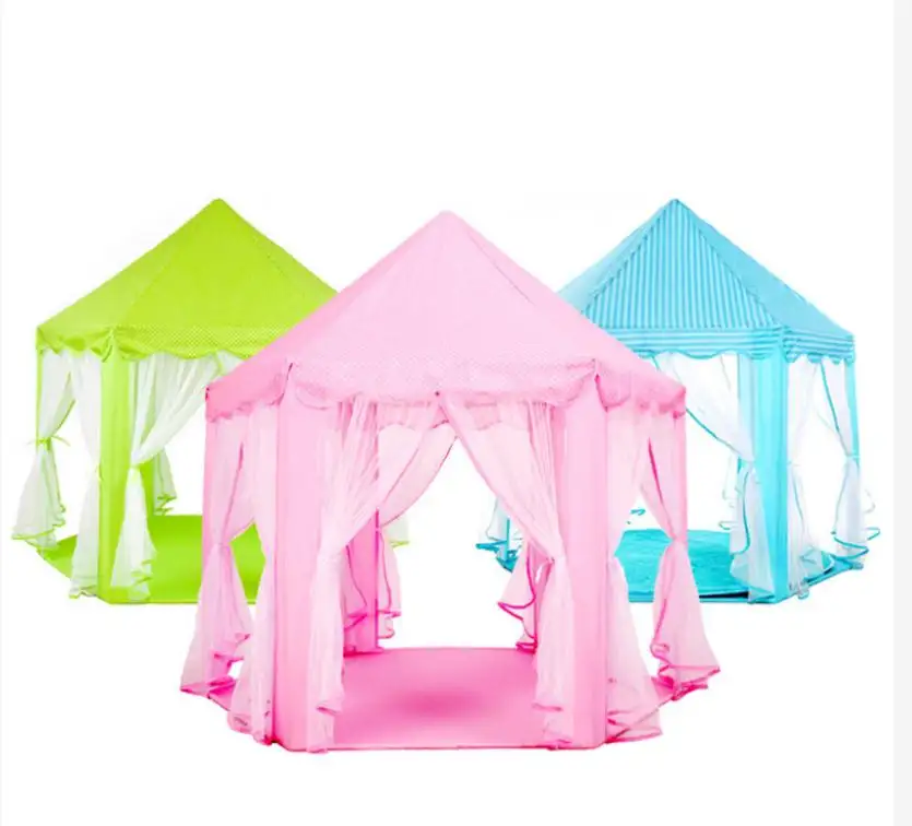 Großhandel New Roomy Multiple Colors Princess Castle Kinder spielen Zelt Spielhaus für Indoor Outdoor