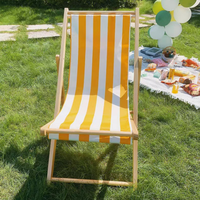 Chaise de plage pliable en bois, confortable, moderne, légère et portable, pour les activités de plein air, le camping, les pique-niques, les parcs