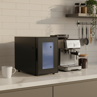 Mini-réfrigérateur de table électrique Meisda SC08A 8L avec refroidissement direct, porte vitrée à température unique pour le stockage du lait