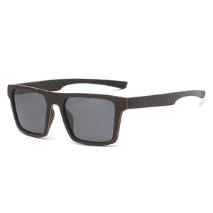 Square Sport TAC Polarized UV400 Wooden Frame Custom Logo Unisex Sunglasses - Product Image 6