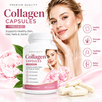 Capsule de collagène à marque privée, produit de beauté, vente chaude, vitamines, biotine et kératine, capsule d'acide hyaluronique