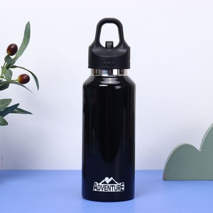 Bouteille isotherme portable en acier inoxydable 304 à double paroi, design élégant, pour eau, café, soda, idéale pour la voiture - Product Image 4