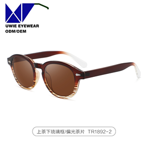 Gafas <span class=keywords><strong>de</strong></span> Sol Redondas Cuadradas Blancas Polarizadas Talla 48-18-146, Montura Completa <span class=keywords><strong>de</strong></span> <span class=keywords><strong>Acetato</strong></span> Personalizada OEM, Antideslumbrantes UV400 <span class=keywords><strong>para</strong></span> Adultos Unisex Mayores <span class=keywords><strong>de</strong></span> 10 Años - Product Image 4