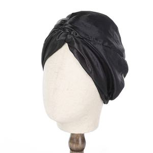 Bonnet de <span class=keywords><strong>nuit</strong></span> en <span class=keywords><strong>satin</strong></span> de soie coloré, véritable <span class=keywords><strong>satin</strong></span> croisé à plusieurs couches avec logo, accessoires, <span class=keywords><strong>turban</strong></span> en <span class=keywords><strong>satin</strong></span> pour femmes, bonnets indiens - Product Image 2