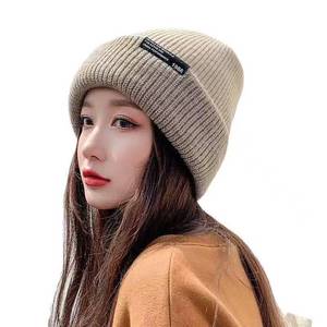 Chapeau <span class=keywords><strong>de</strong></span> voyage unisexe en tricot chaud d'hiver, en Spandex/Coton Jacquard, double face, avec protection des oreilles, motif lettres, design décontracté - Product Image 5