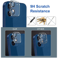 Protecteur d'objectif de caméra pour iPhone, couverture complète 3D 9H, verre trempé, pour iPhone 13 12 11 Pro Max, pour Samsung A52