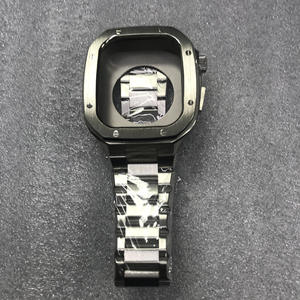 <span class=keywords><strong>Bracelet</strong></span> en acier inoxydable blindé en métal pour <span class=keywords><strong>Apple</strong></span> <span class=keywords><strong>Watch</strong></span> Band 44mm 45mm Case Cover Strap <span class=keywords><strong>Watch</strong></span> Band <span class=keywords><strong>Bracelet</strong></span> - Product Image 4