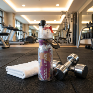 Botella Deportiva de 500 ml con Doble Pared y Aislamiento Frío, Fabricada con PE Ecológico, con Pulverizador de Niebla, Tapa de Rosca para Beber Directamente, Apta para Lavavajillas, Portátil - Product Image 6