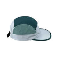 Gorra de Campamento Personalizada de Cuero y Goma con Logotipo, 7 Paneles, Visera Plana, Secado Rápido, Poliéster Impermeable, para Adultos, Correr, Deportes al Aire Libre