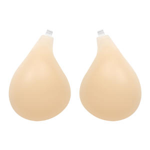 Lepel Vorm Zelfklevende Hefbeha Siliconen Strapless Bh Met Push-Up Pad Onzichtbare Voorkant Sluiting Tepel Pasteitjes - Product Image 6