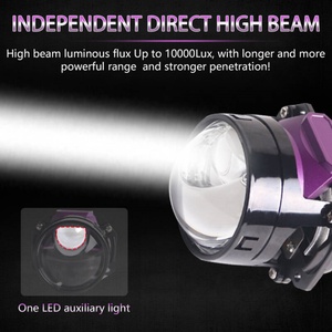 Sanvi High Quality New S6-1 H4 H7 LED Projector Lens Headlight 50W 6000K 12V Vehicle Lights for Cars Light Upgrade - Product Image 2