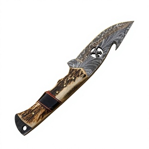 Handcrafted Stainless Steel Hunting Knives with Comfortable Handmade Wood Handle & <b>Leather</b> Sheath hunting Knifes - Product Image 1