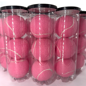 Pelota de tenis de fibra química Rosa natural, accesorio para playa, palline profesional, 2023 - Product Image 1