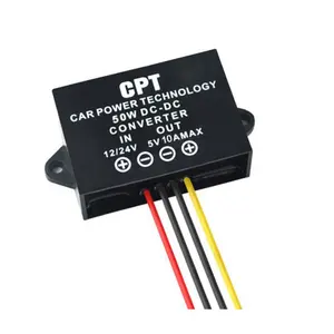 50W DC-DC Buck Converter 12V 24V to 5V 10A Voltage Converter Step Down Power Supply Module for Taxi Vehicle Car