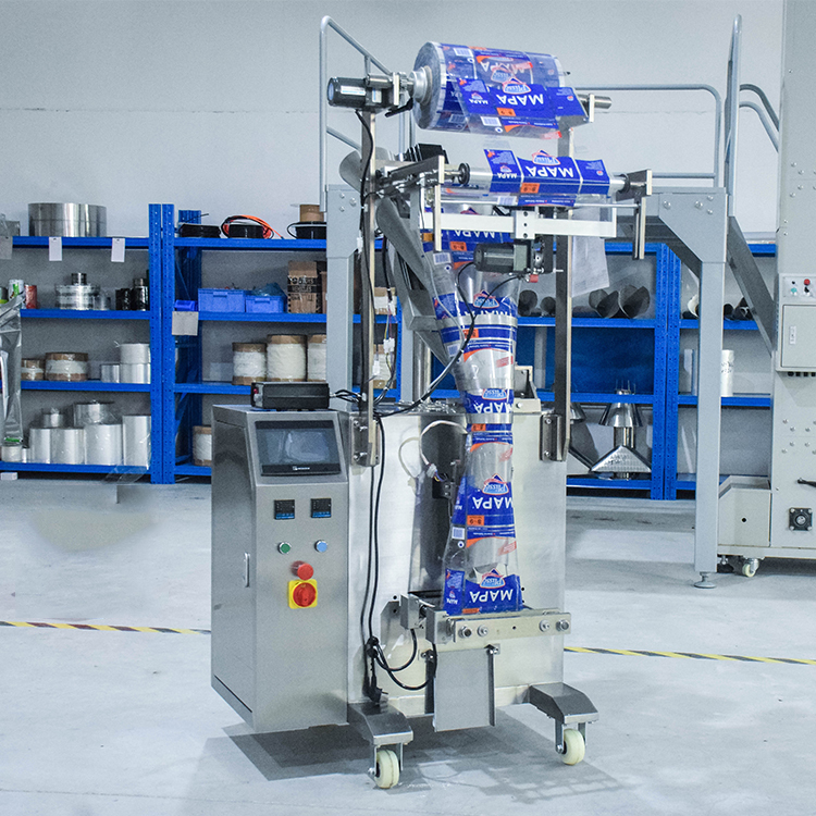 Contrôlé Par ordinateur Sac de Joint Arrière Automatique Poids Sac En Plastique D'emballage De Poudre De Café Machine