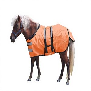 Couverture de cheval réfléchissante haute visibilité, imperméable, avec col détachable et ajustable, pour l'extérieur - Kanpur - Product Image 1