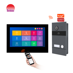 スマートホーム<span class=keywords><strong>7</strong></span>インチホームセキュリティインターホンWIFI Tuyaスマートビデオドア電話キット屋内モニター付き - Product Image 1