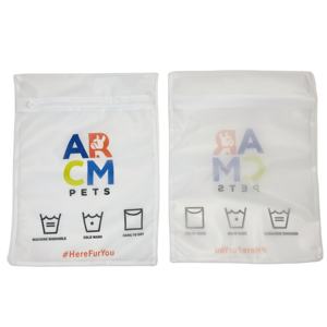 Bolsas de lavandería personalizadas de malla fina con cremallera, plegables, modernas, para lavadora, venta al por mayor - Product Image 3