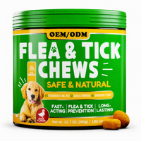 PetViva Complément Alimentaire Anti-Puces et Tiques pour Chiens, 180 Bouchées Sûres et Naturelles, à l'Ail, Levure de Bière et Canard, Vente en Gros OEM