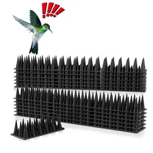 새 제어 정원 비둘기 억지력 안티 버드 30cm 긴 20 조각 다채로운 상자 가시 플라스틱 새 스파이크