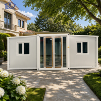 Maison modulaire préfabriquée de 20 pieds, 40 pieds, couleur blanche, isolée thermiquement, anticorrosion, profilée, type conteneur