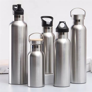 グラデーションカラー304ステンレス鋼真空カップフラスコスポーツウォーターボトルハンドル付き - Product Image 3