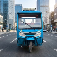 Tricycle électrique semi-couvert avec toit pour le transport de marchandises, fourni par l'usine