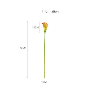 Calla Lily de haute qualité en gros, aspect naturel, toucher réaliste, PU, échantillon gratuit pour la décoration de mariage, fleur artificielle Calla Lily - Product Image 6