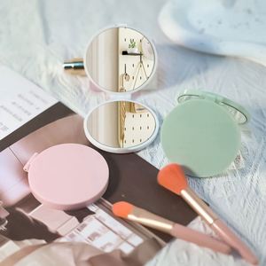 Portable Plastic Beauty Cross-Border E-Commerce Foldable Makeup <b>Small</b> Flip <b>Mirror</b> Double-Sided - Product Image 2