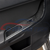Autocollant de garniture de panneau de commande de lève-vitre en fibre de carbone pour Mitsubishi Lancer EVO X 2008-2015 LHD/RHD