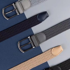 Cinturón de Cuero Elástico Informal para Todo Clima con Logotipo Personalizado, No Poroso, Elástico y Trenzado para la Vida Diaria de los Jóvenes, Hecho de Lona de Nailon - Product Image 5