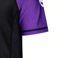 Rashguard Lengan Pendek Desain Terbaru 2026 untuk Pria, untuk Brazilian Jiu Jitsu, Kaos Grappling No Gi, Bahan Elastis & Anti Bau
