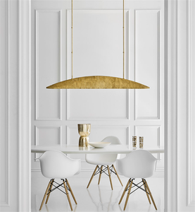 XZ Custom Amerikaanse Luxe Gouden Restaurant Keuken Eiland Hanglamp Grote Lineaire Hanglampen Licht Messing Koper Grote Hanglamp - Product Image 3