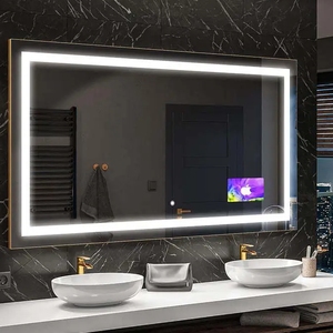 Hiện đại 55 inch <span class=keywords><strong>LG</strong></span> Màn hình LED thông minh gương <span class=keywords><strong>TV</strong></span> hình chữ nhật ma thuật gương với chiếu sáng Tính năng phòng tắm không thấm nước spiege <span class=keywords><strong>TV</strong></span> - Product Image 2