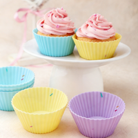 Moules à cupcakes en silicone réutilisables multiformes, lot de 20, antiadhésifs, pour muffins, fête, Halloween, Noël, bonbons, gelée