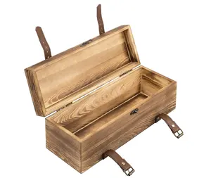 Деревянный органайзер, полированный деревянный ящик для хранения бутылок вина с металлическим замком, держатель для бутылок вина для домашнего декора
